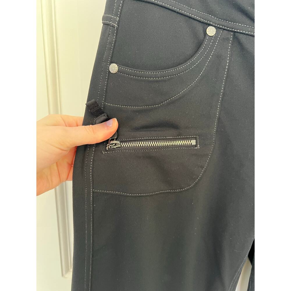 NEW Athleta Bettona Boyfriend Pant Black Cargo Cinch Contrast Stitch Women's XS - Picture 14 of 16